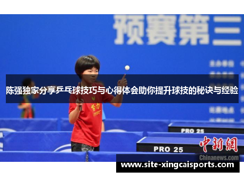 陈强独家分享乒乓球技巧与心得体会助你提升球技的秘诀与经验